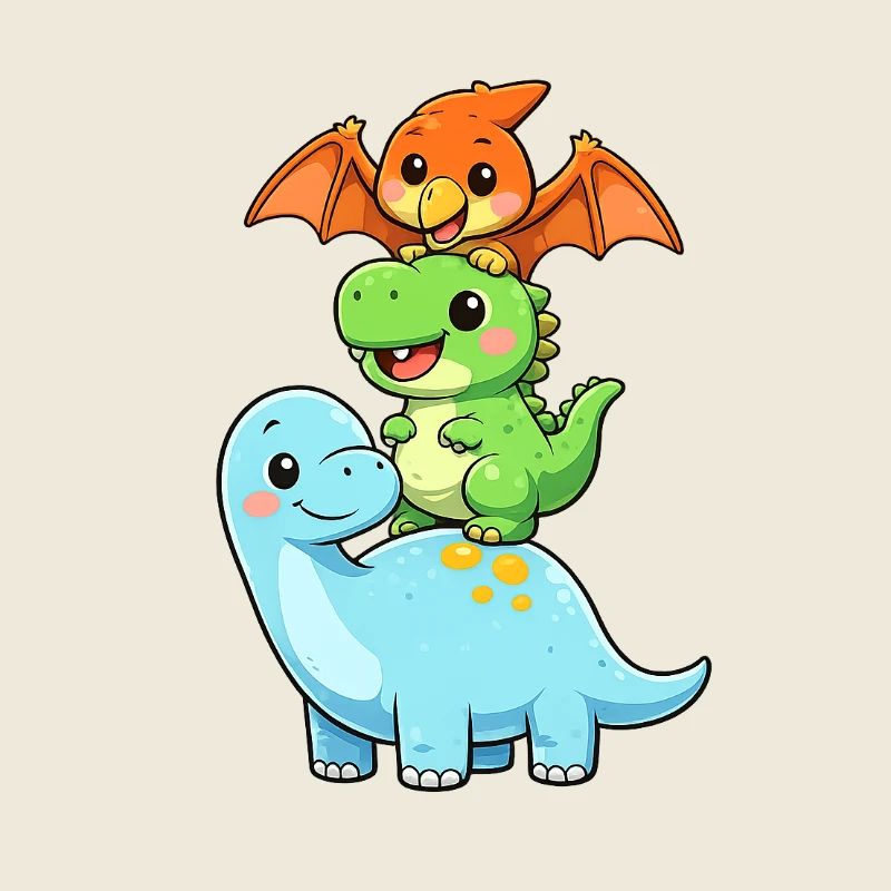 Brontosaurus T-Rex Pterodactyl