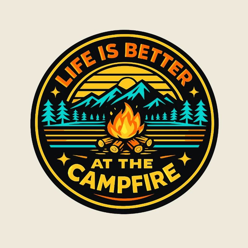 Mode de vie autour du feu de camp