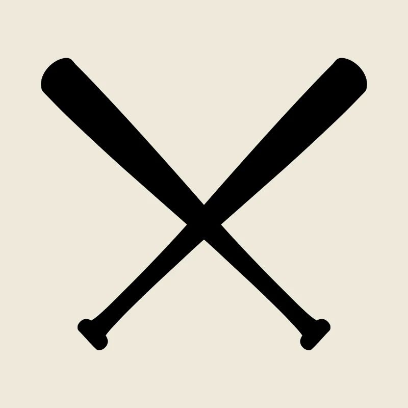 Bats de baseball croisés
