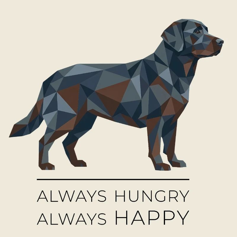 Labrador Low-Poly - Always hungry, always happy