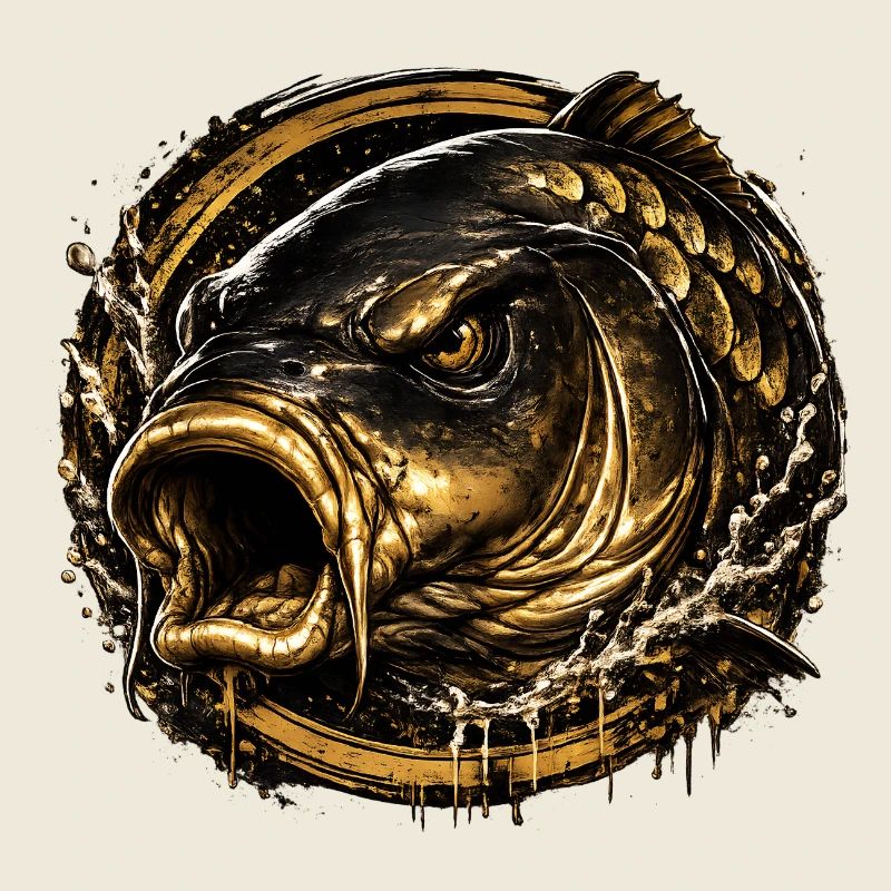 Savage Mirror Carp Angel Artwork Design
