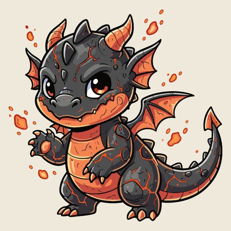 Lava Drache Kuschelheld
