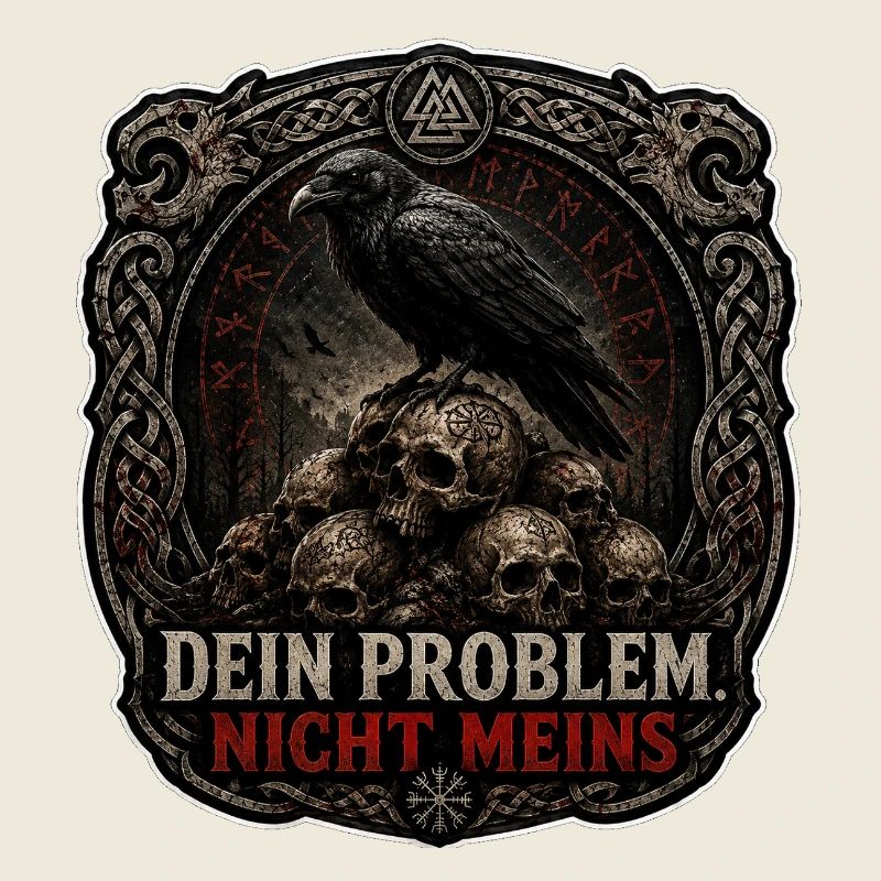 Dein Problem Nicht Meins Gothic Patch
