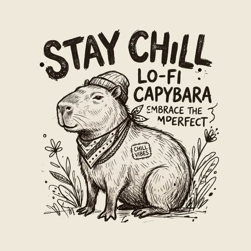 Capybara Chill LoFi Artwork