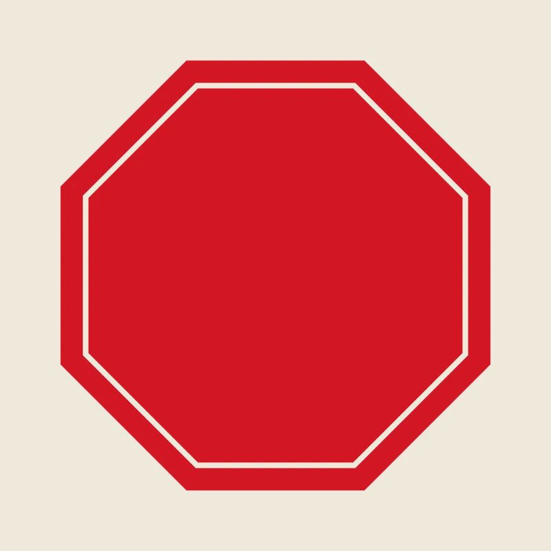 Leeres Stoppschild