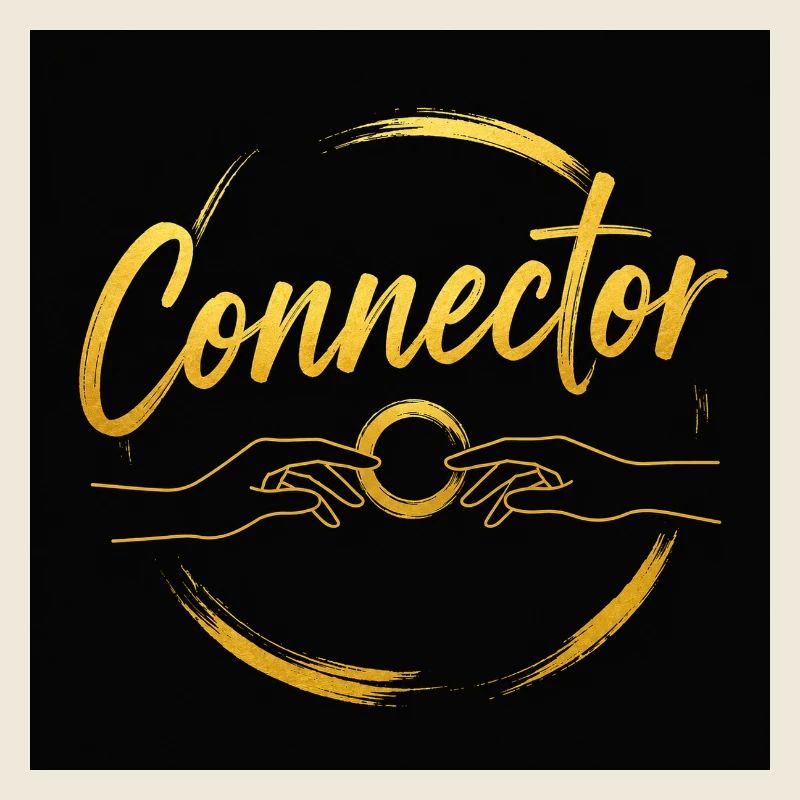 Mains de connexion dorées