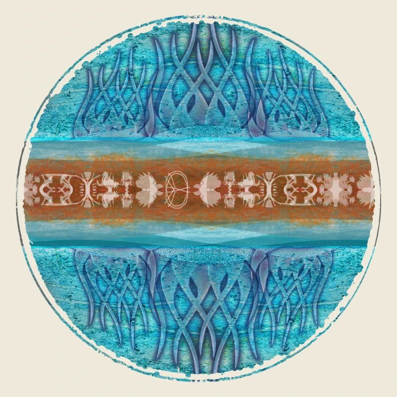 Conception du cercle de ruban mandala en turcelle