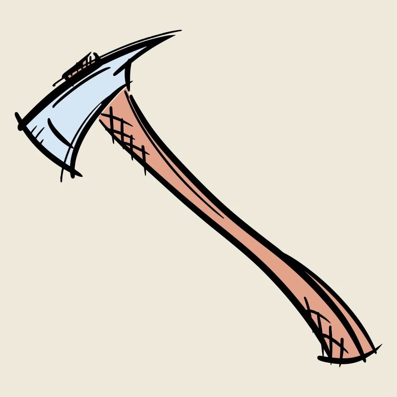 Axe Drawing / Fireman's Axe. Fireman.