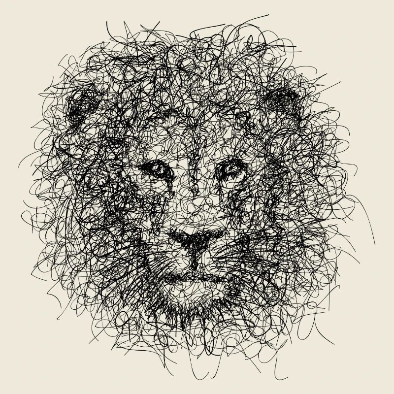 Lion Scribble