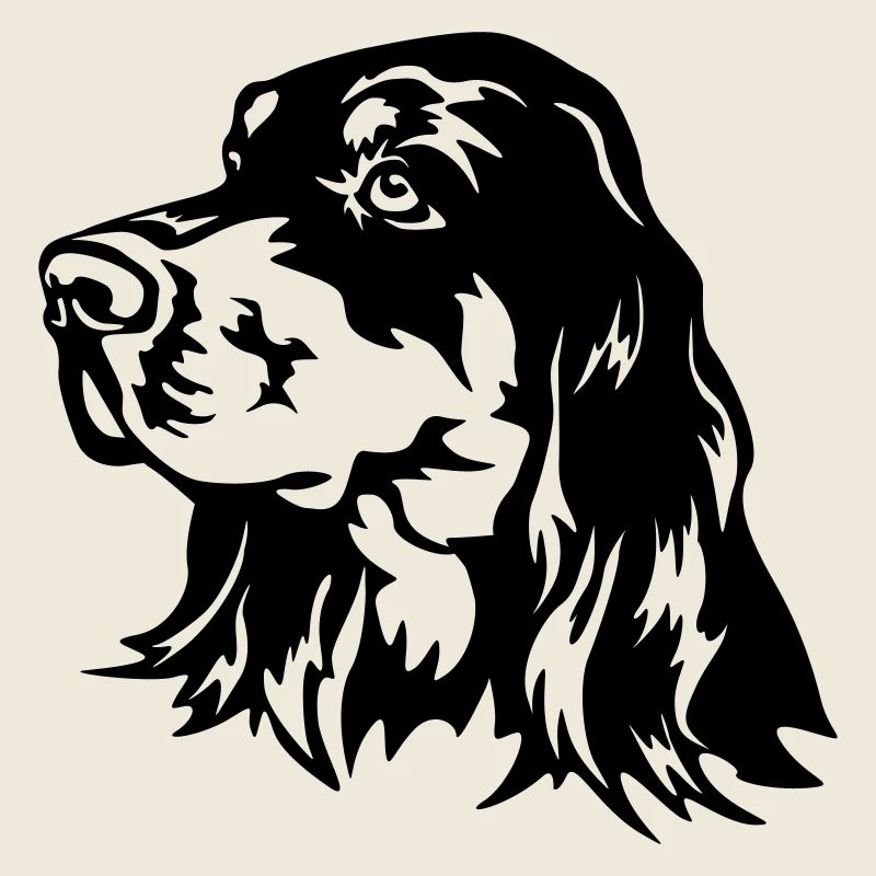Gordon Setter Kopf