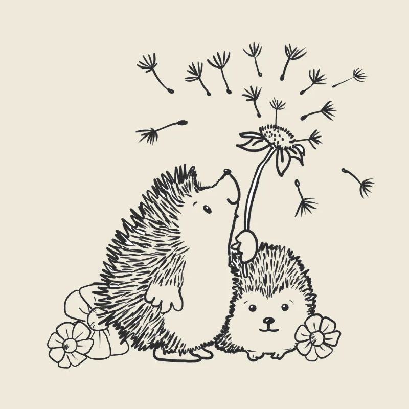 Glückliche Igel