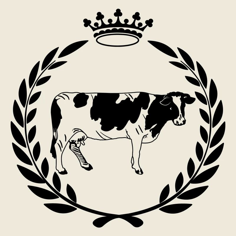 Cow's crown laurel wreath