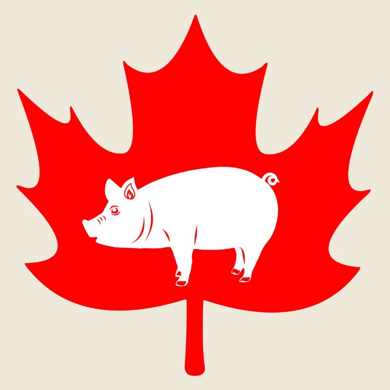 Logo du cochon feuille d’érable du Canada
