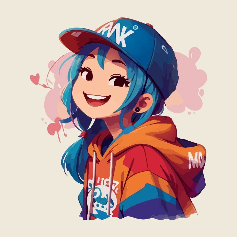 Asiatisches Mädchen im Kapuzenpullover