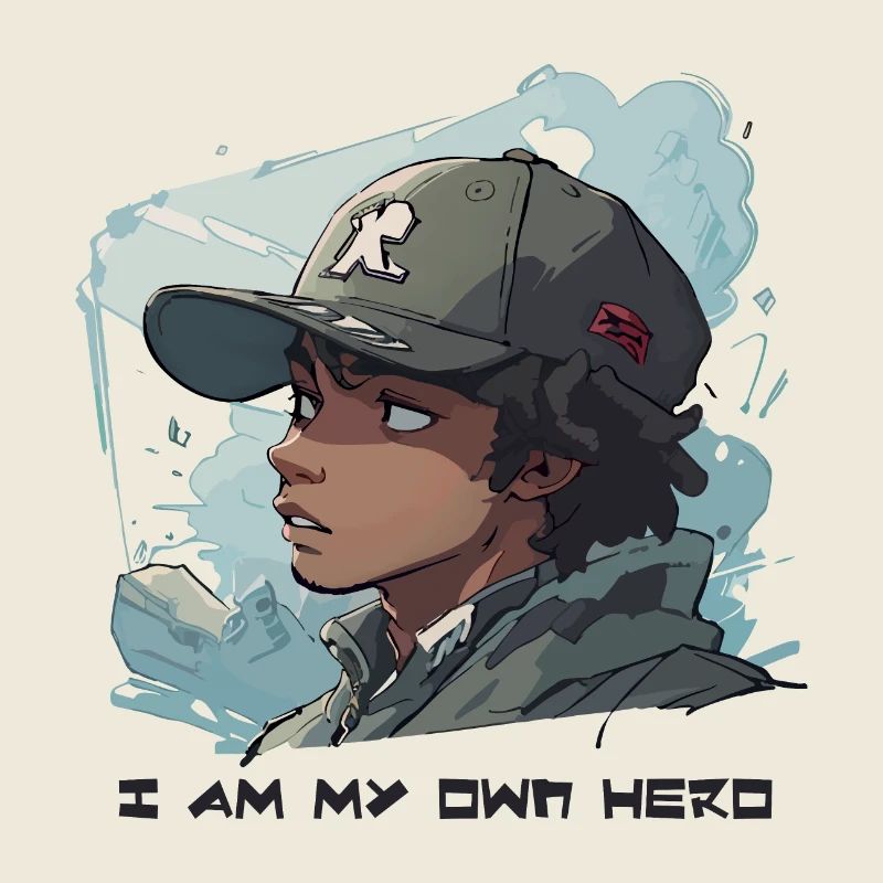 Superheld im Anime-Stil