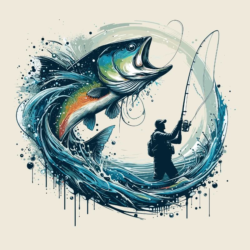 Cadeau dynamique de pêche