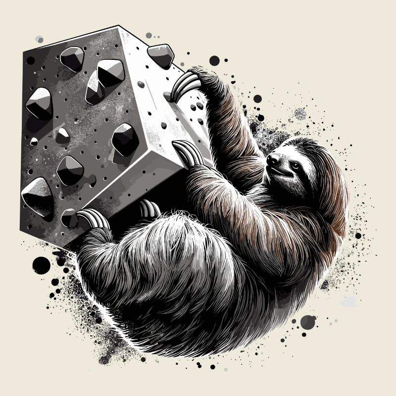 Bouldering Sloth Gift