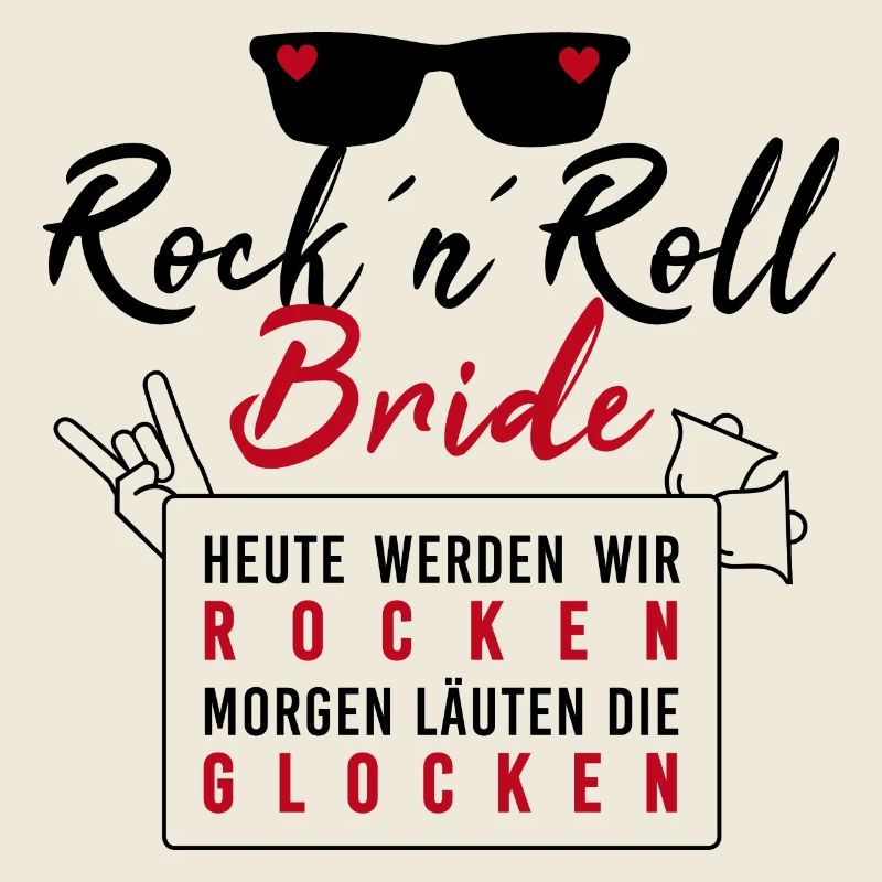 Rock n Roll Bride rocken Glocken JGA