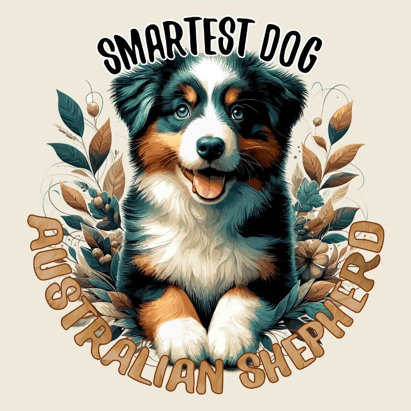 Australian Shepherd Welpe intelligent Hund