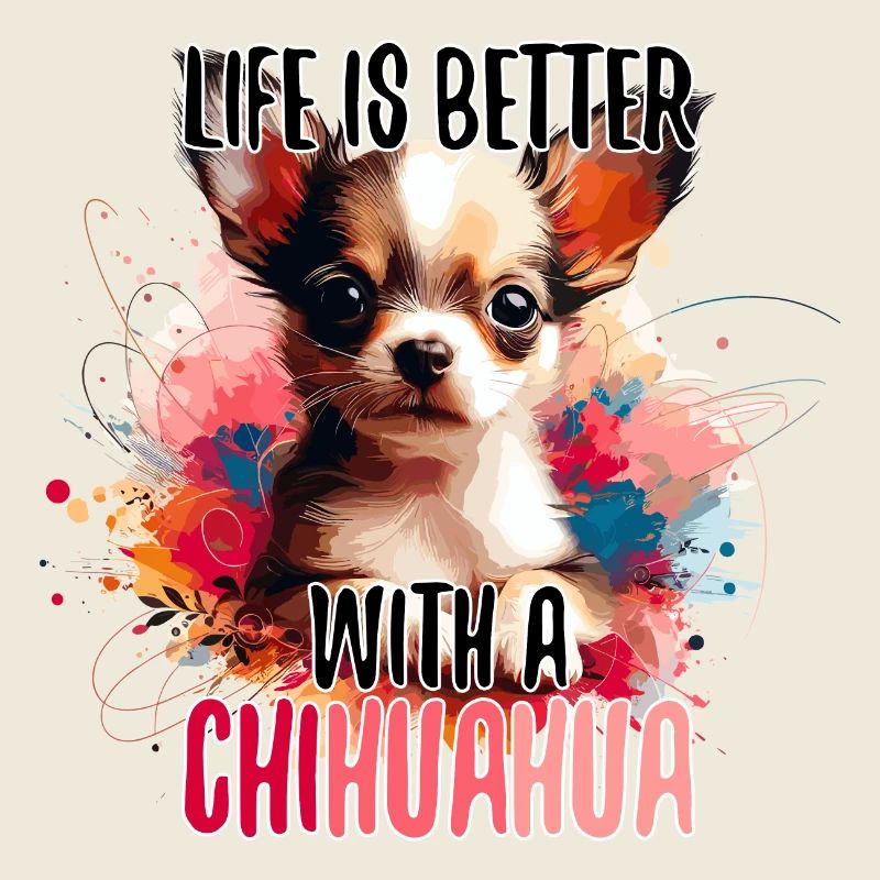 Chihuahua Welpe süß Leben Hund Geschenk