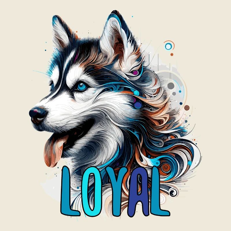 Husky chiot mignon chien loyal cadeau