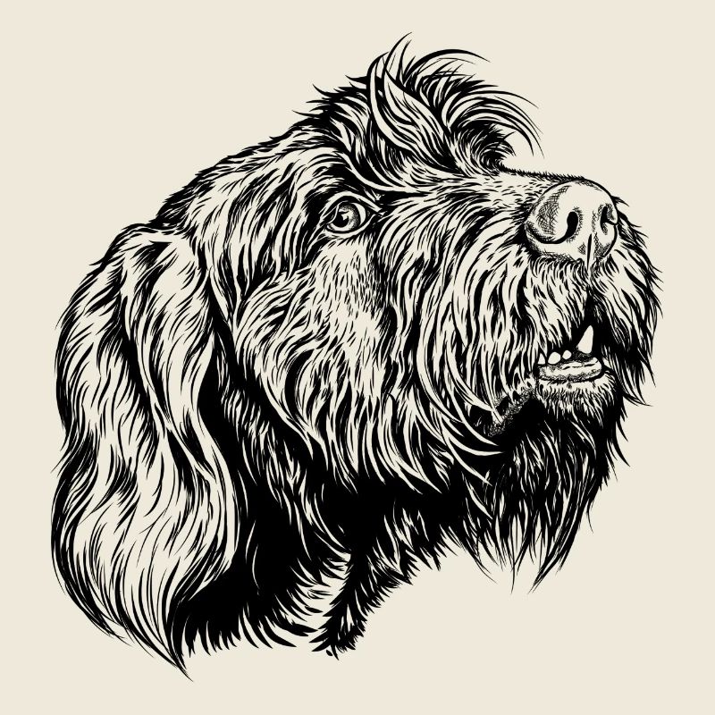 Pudelpointer redet mit