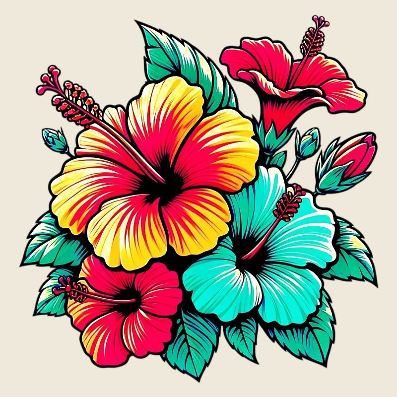 Fleurs d’hibiscus