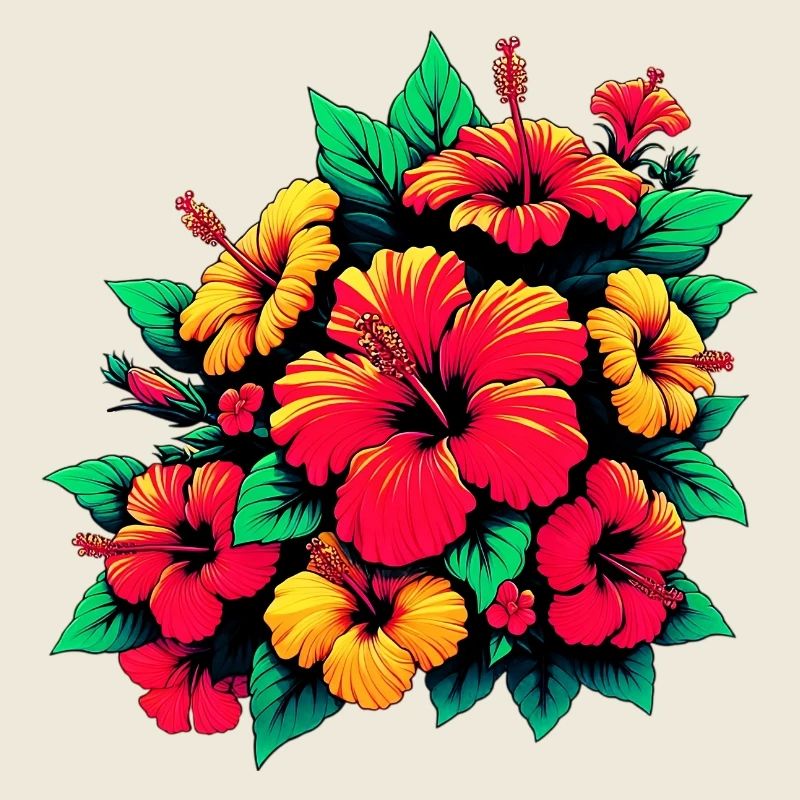 Fleurs d’hibiscus