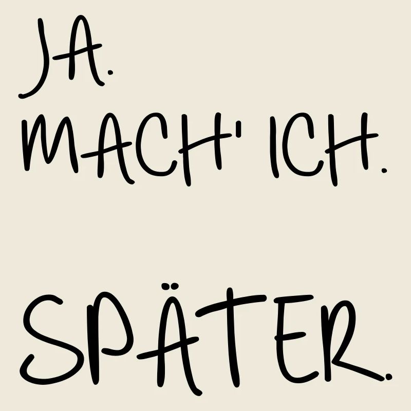 Prokrastination SPÄTER