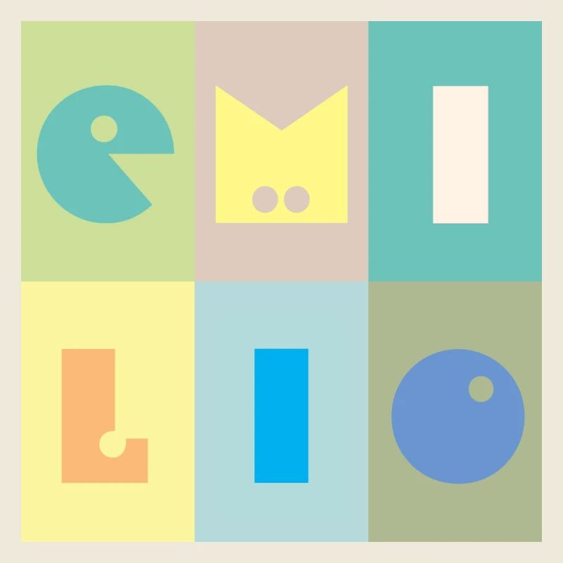 Emilio Nom Bébé Garçon Coloré