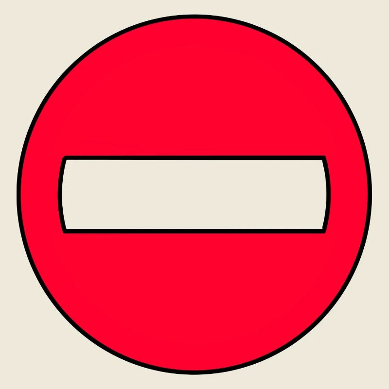 Durchgangsverbot Icon Rot