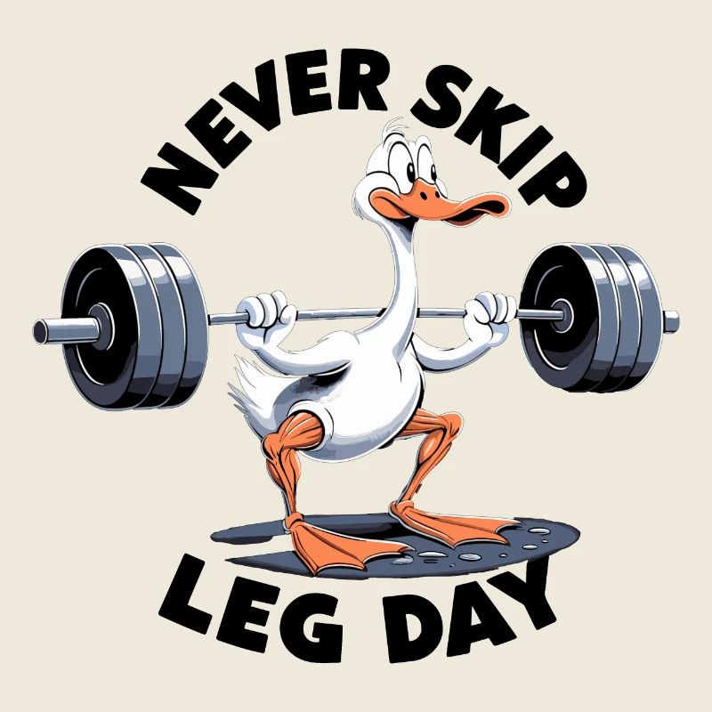 Leg Day Gans Beintraining witzig Gym Geschenk