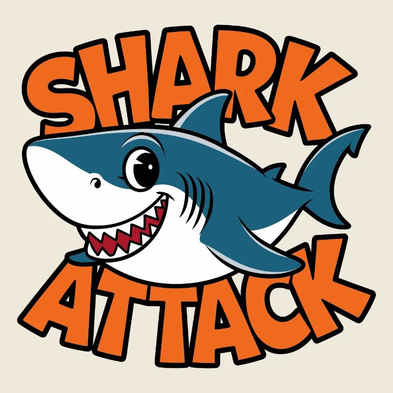 Funny Shark Shark Attack Sea Lover