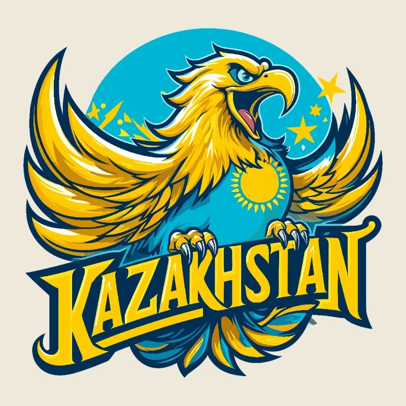 Kazakhstan Eagle Sun Flag Flag Gift