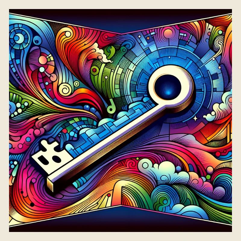 Pattern key of colors