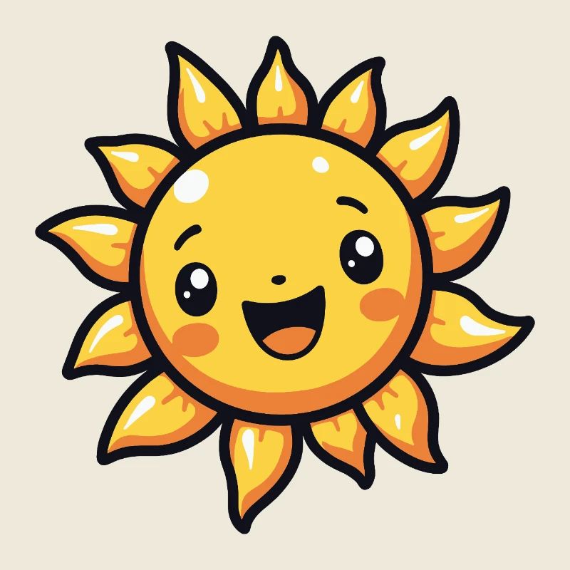 Laughing sun – good mood guarantee