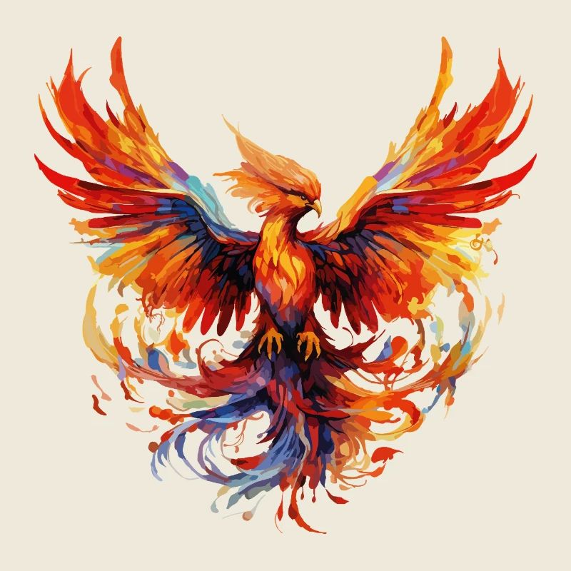 Phoenix Phoenix Fire Flames Bird Mythology