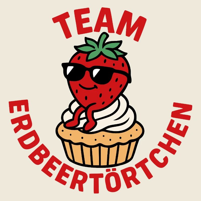 Team Erdbeertörtchen -Erdbeeren Fan