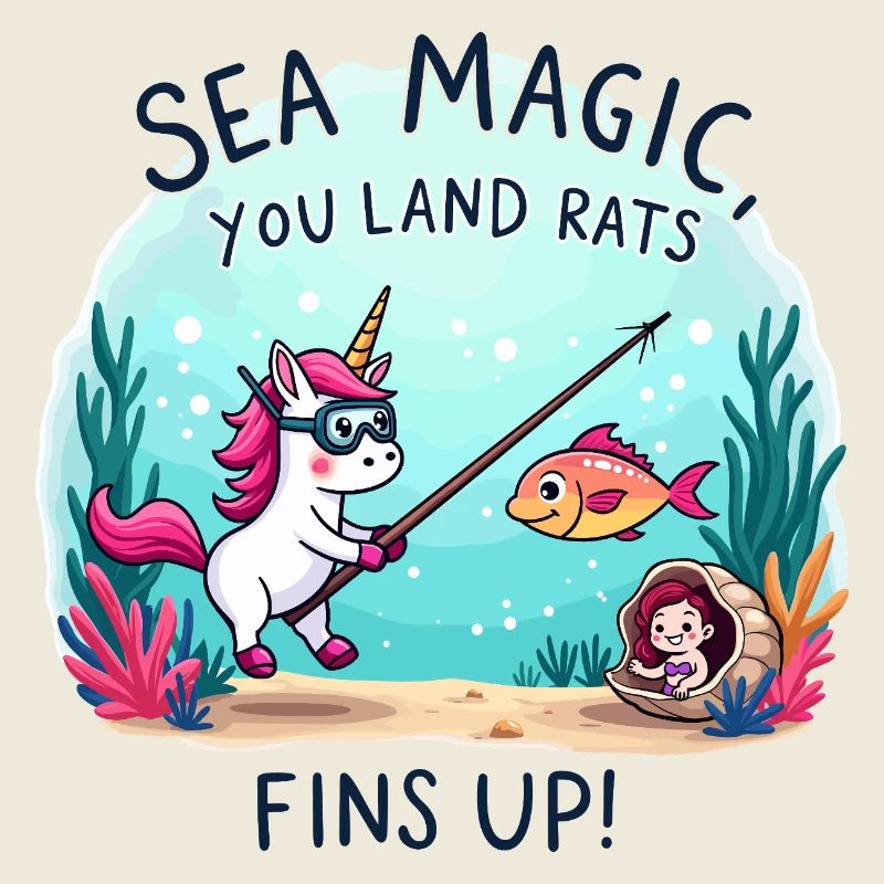 Magie de la mer avec Licorne