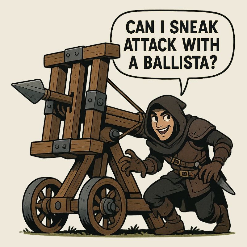 Can I Sneak Attack With A Ballista?