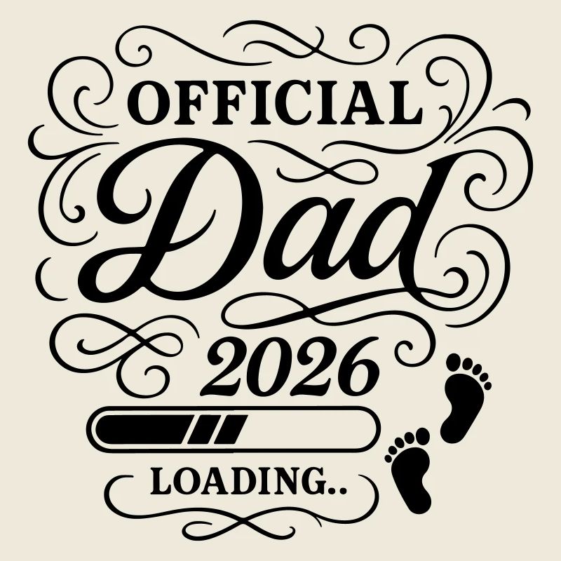 Dad 2026 Papa Loading Vaterschaft
