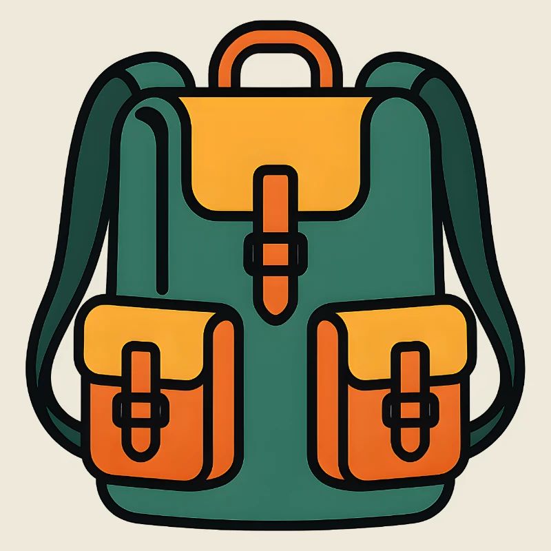 Colorful backpack