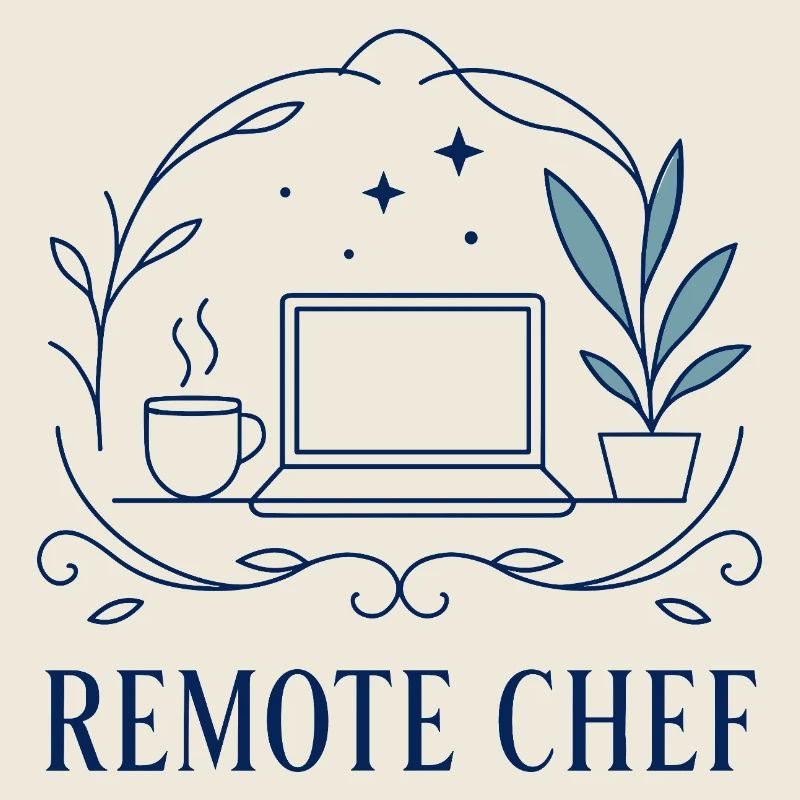 Motif d’ordinateur portable Remote Chef