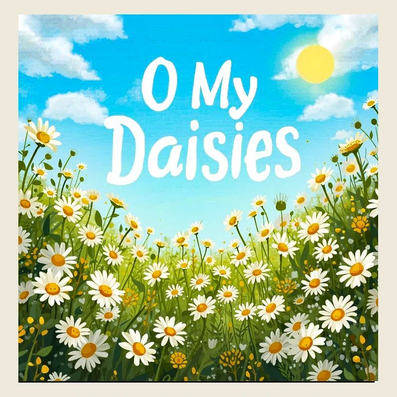 O My Daisies Field Print