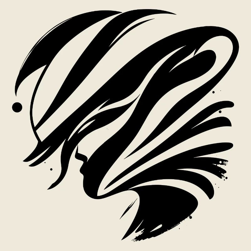 Visage abstrait - Élégant