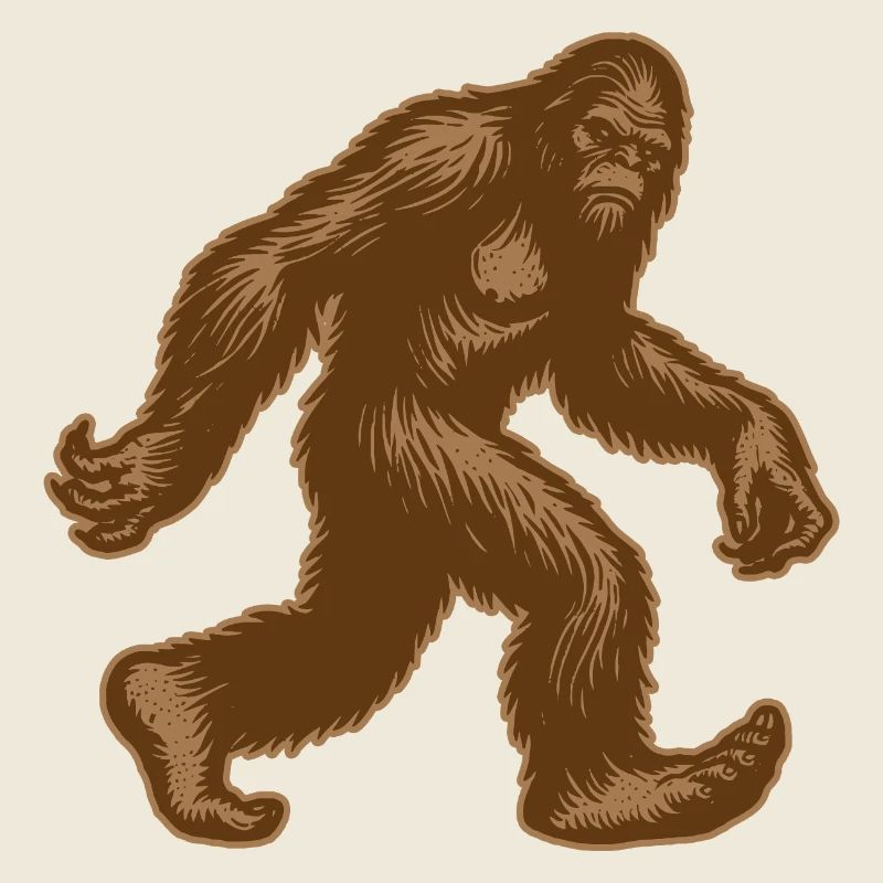 Sasquatch Bigfoot Walking 