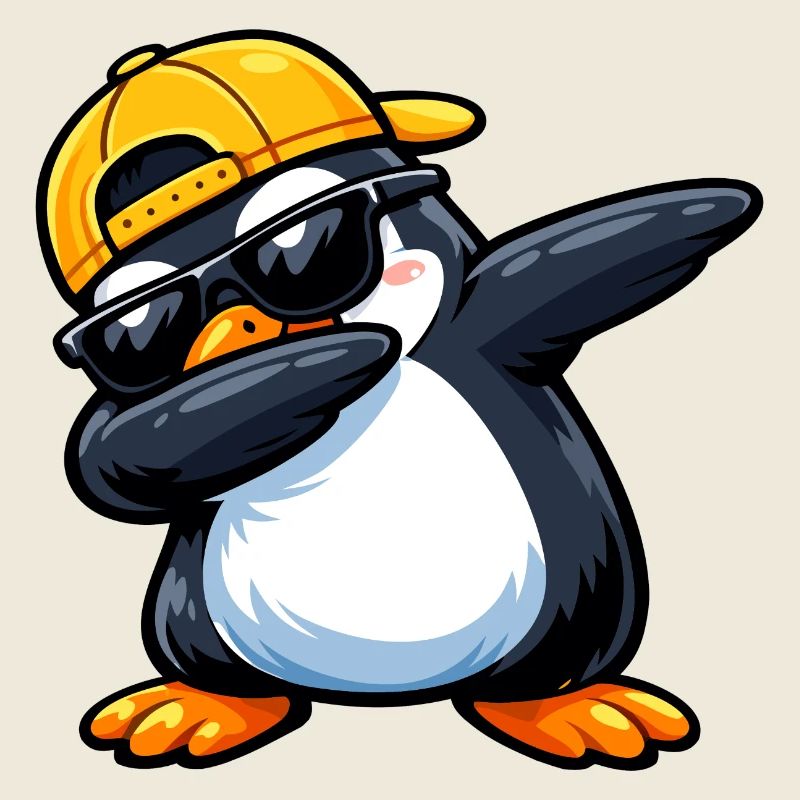 Dabbing Penguin