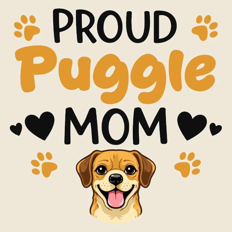 Stolze Puggle Mutter, Puggle
