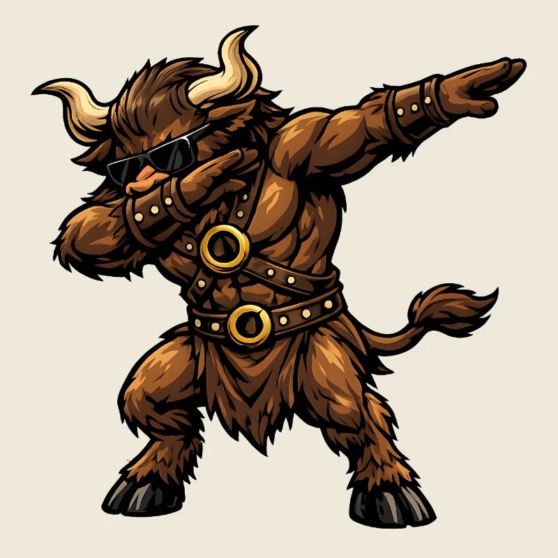 Dabbing Minotaurus