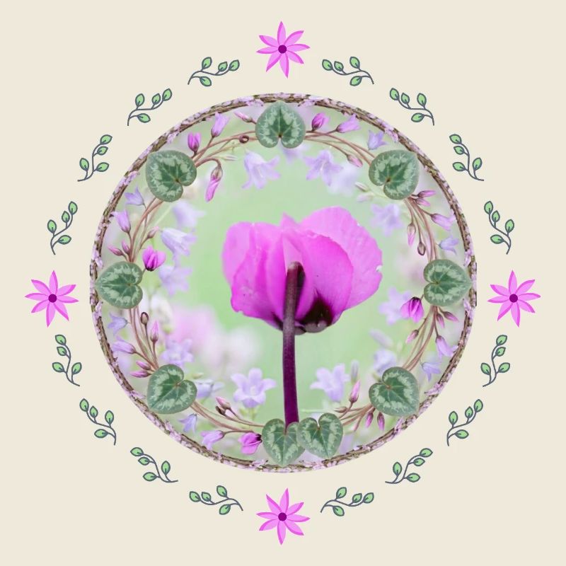 Pink Floral Motif, Pink Floral Pattern
